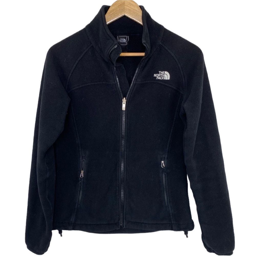 The North Face black full zip fleece size xsmall